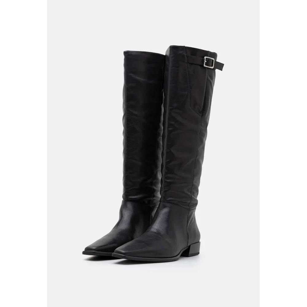 NWT Vagabond Shoemakers Nella Black Leather Square Toe Tall Boots EU 37 US 7 - Picture 10 of 10